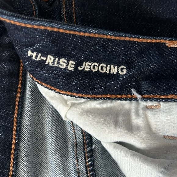 American Eagle Darker Wash Size 6 Next Level Stretch Hi-Rise Jegging X-Long - Picture 4 of 9